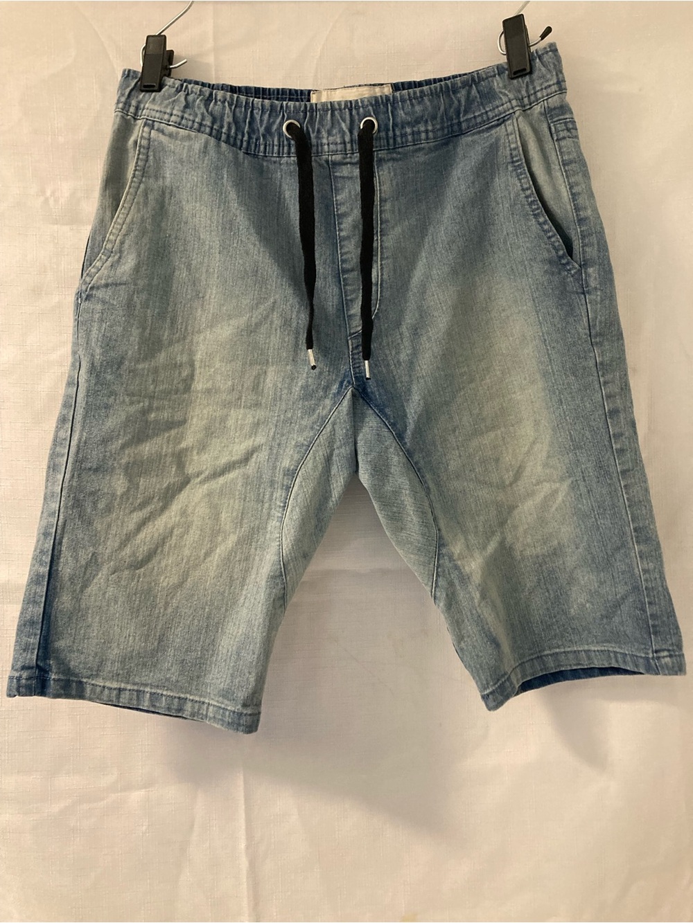 U2B Urban Design Y2K Baggy Denim Jogger Jorts Drawstring Shorts